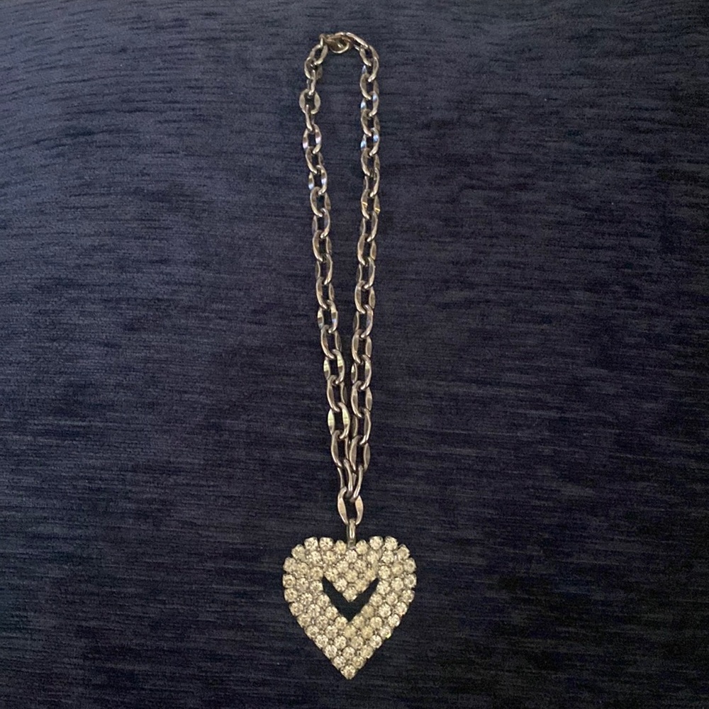 Tarina Tarantino Swarovski Crystal Heart Y2K Necklace